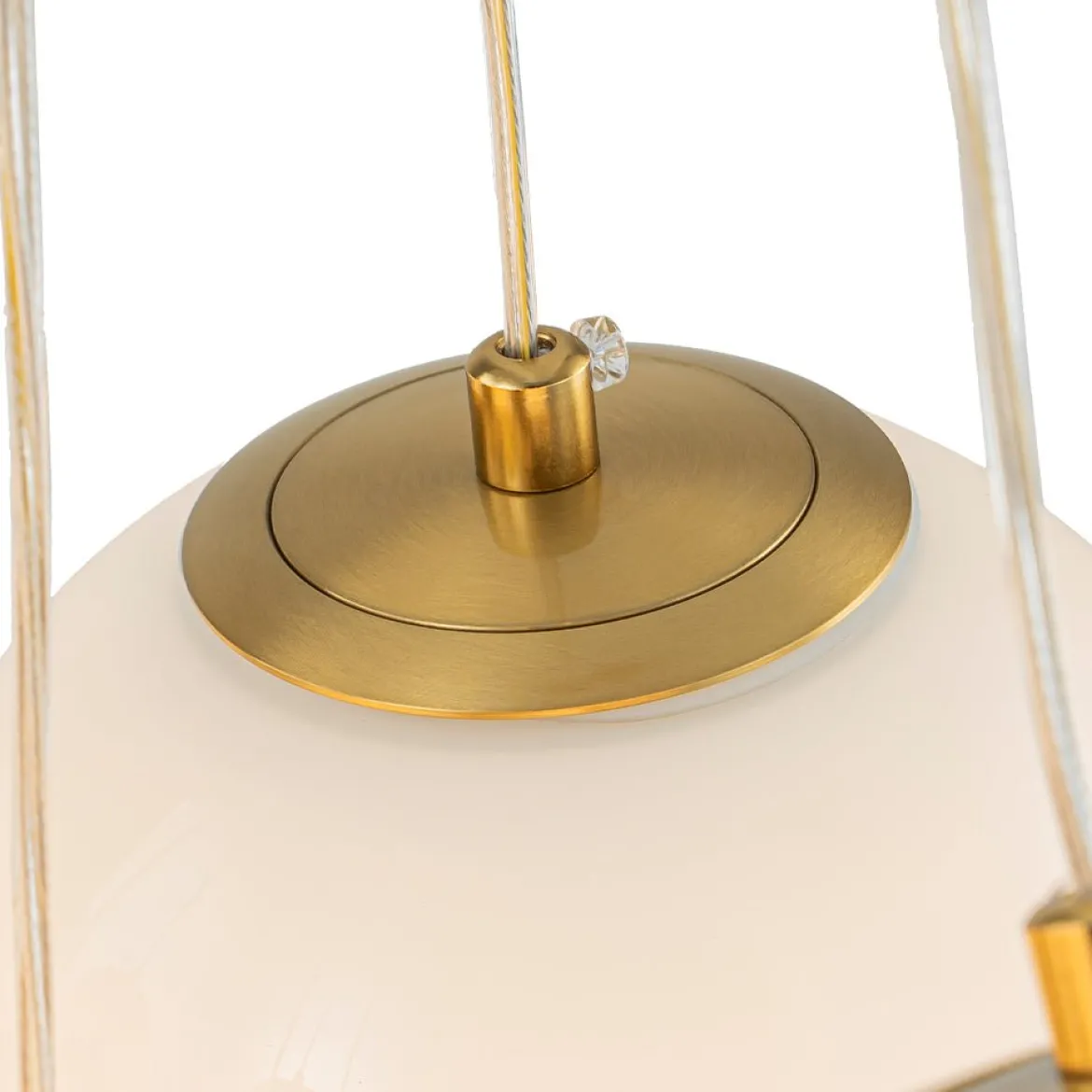 Glam Shine Opal Glass Globe Cluster Bubble Chandelier