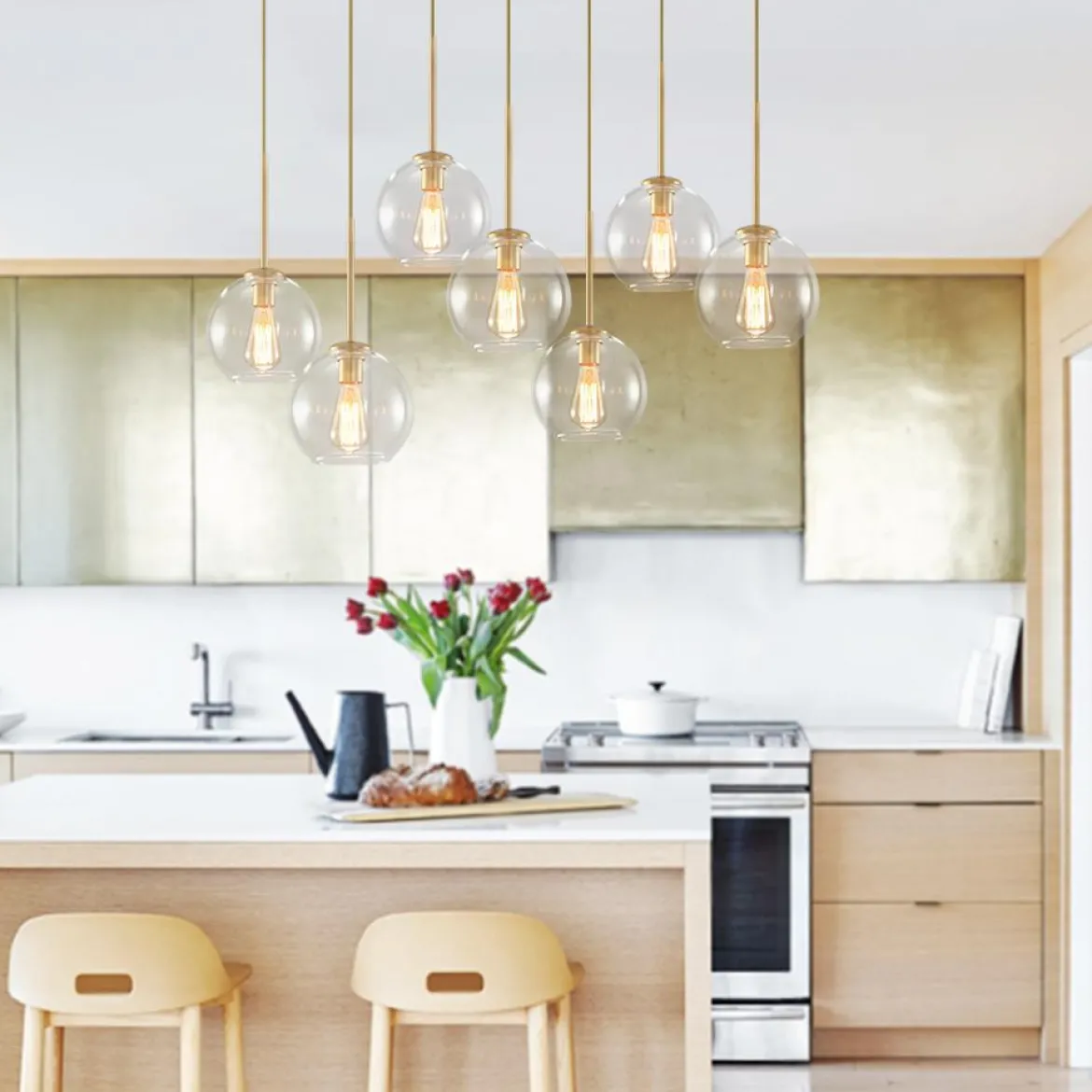 Globe Cluster Kitchen Island Pendant Light