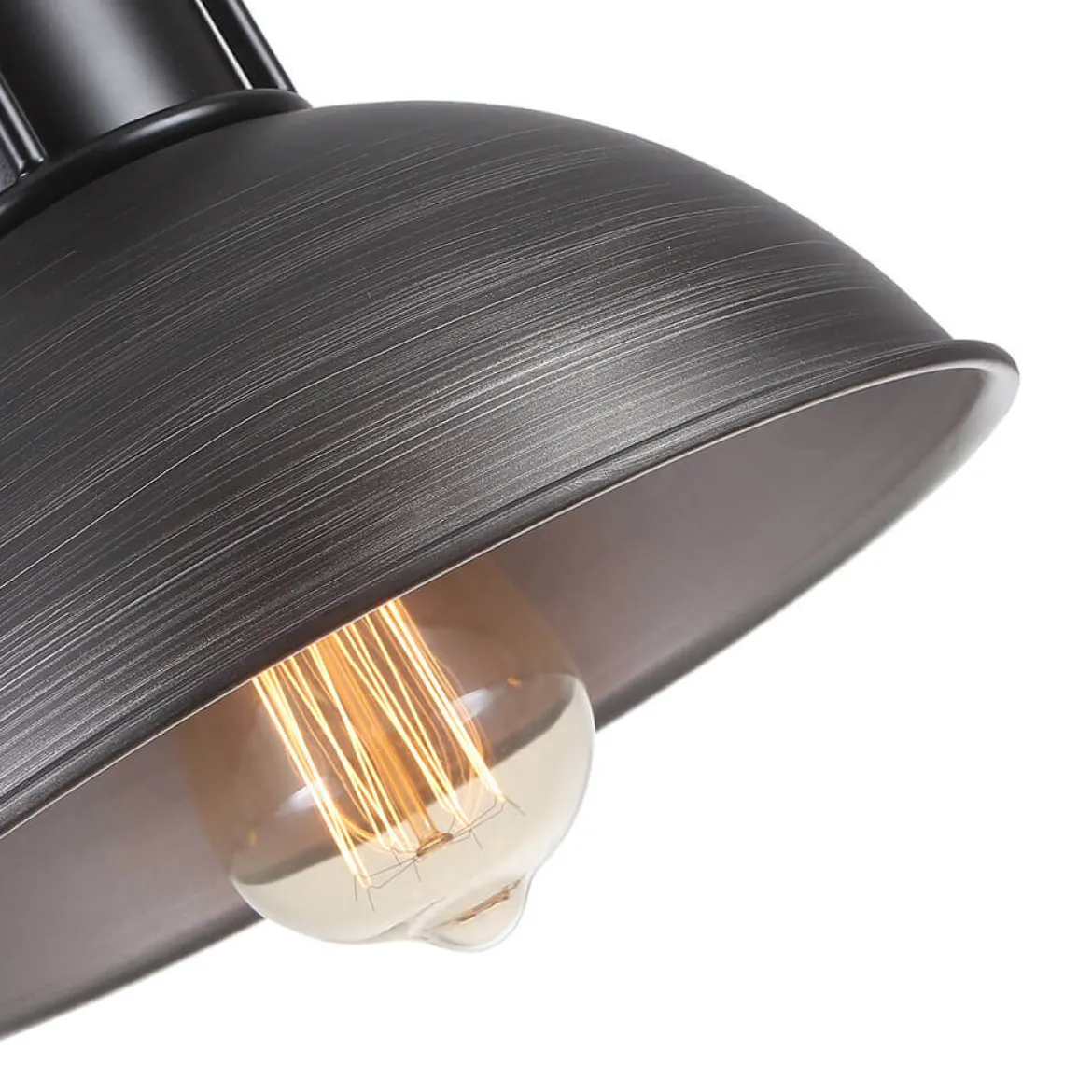 Industrial 3-light Island Pot Lid Dome Pendant