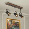 Industrial 3-Light Semi Flush Track Light