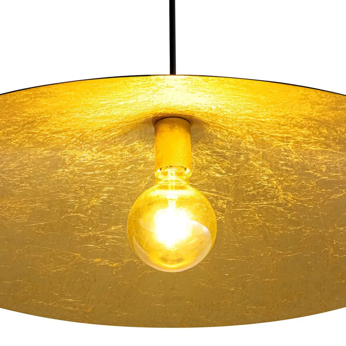 Industrial Oversized Iron Flat Cone Kitchen Pendant Light