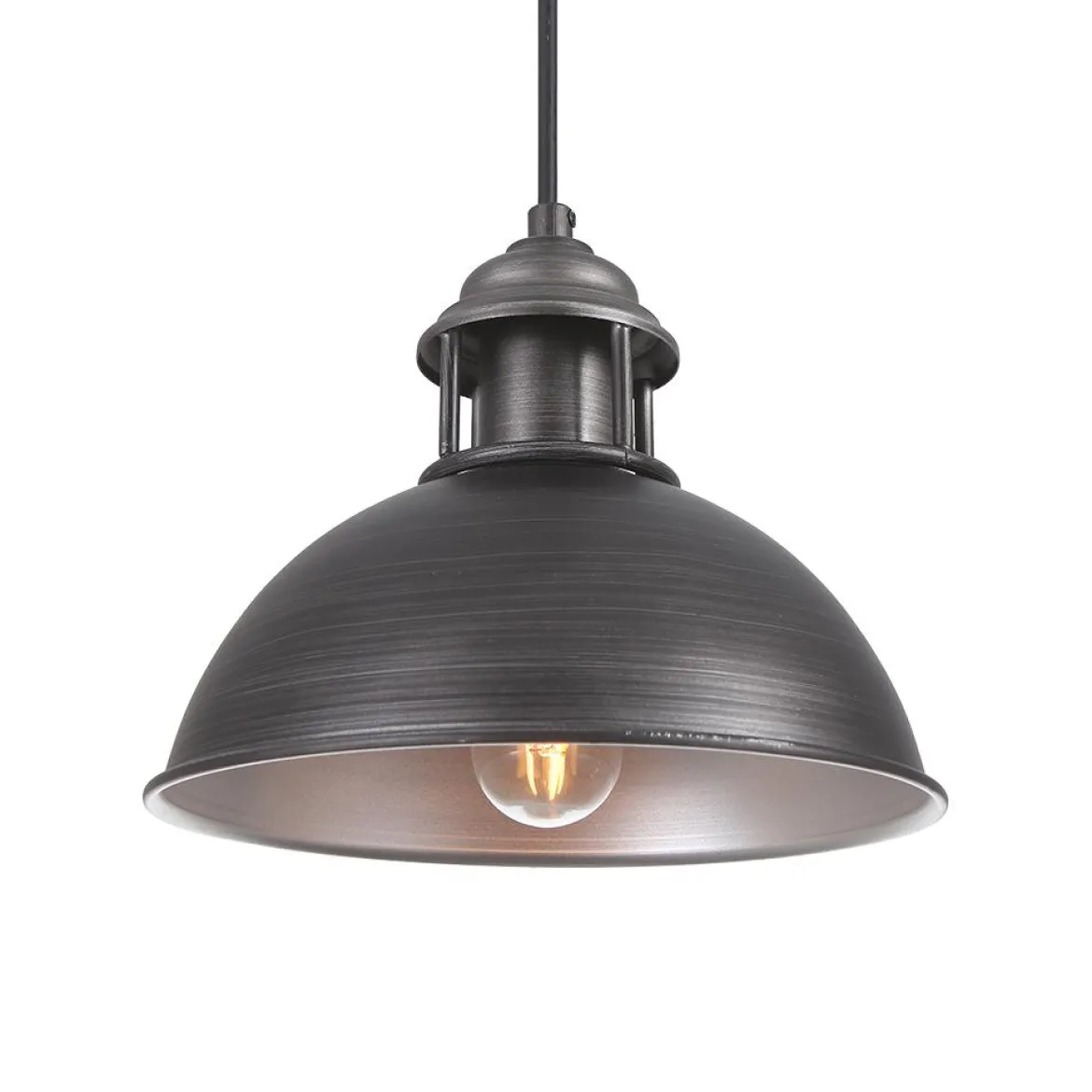 Industrial Single Pot Lid Dome Pendant