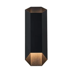 IP54 Up and Down Black Geometric Tube LED Outdoor Wall Light