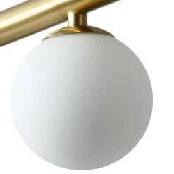 Kitchen Island Glass Globe Linear Chandelier