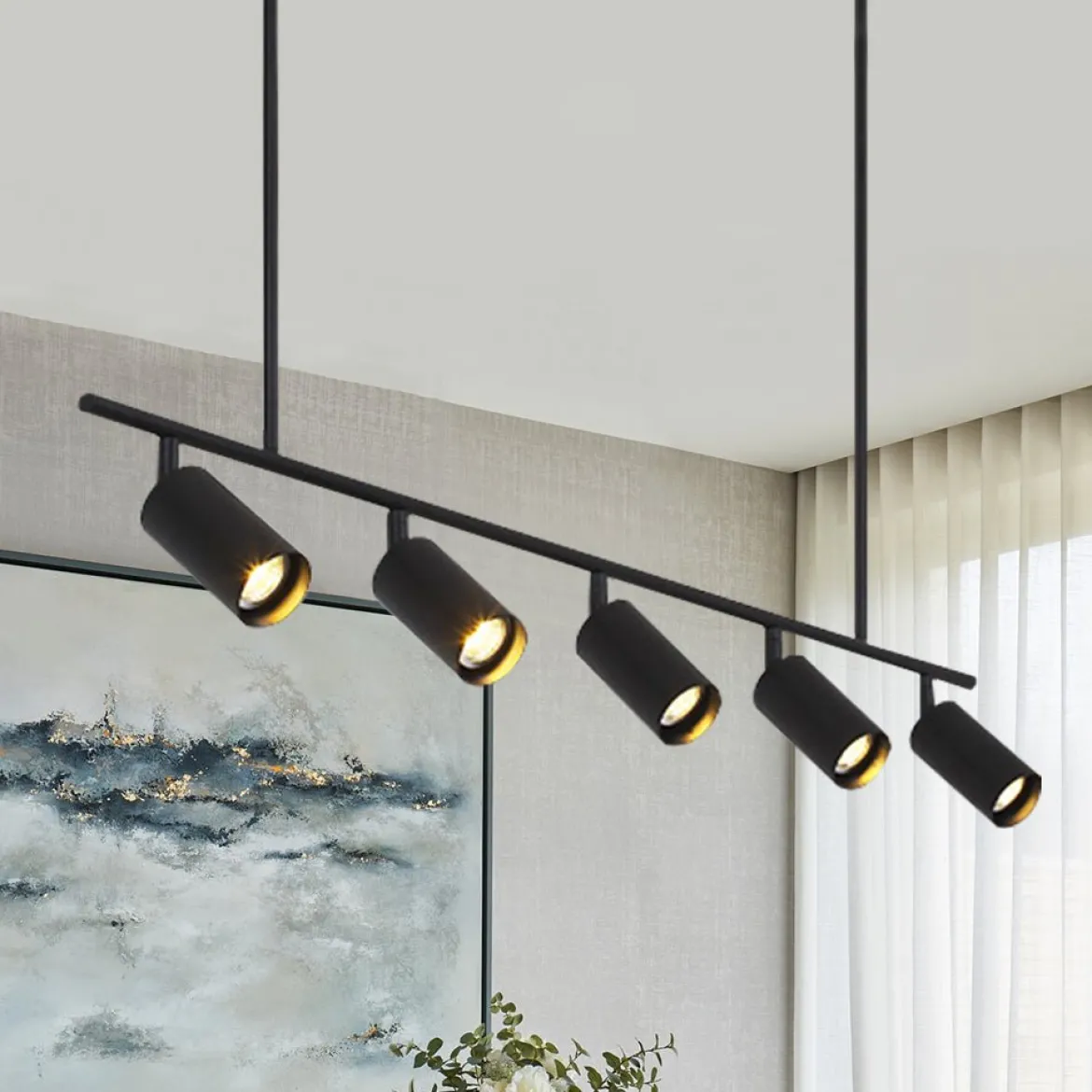 Kitchen Island Linear Pendant Track Lighting