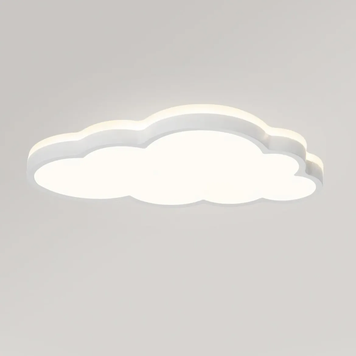 LED Cloud Light Fixture Dimmable Flush Mount for Kids