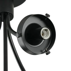4-Light Bloom Clear Glass Globe Semi Flush Mount
