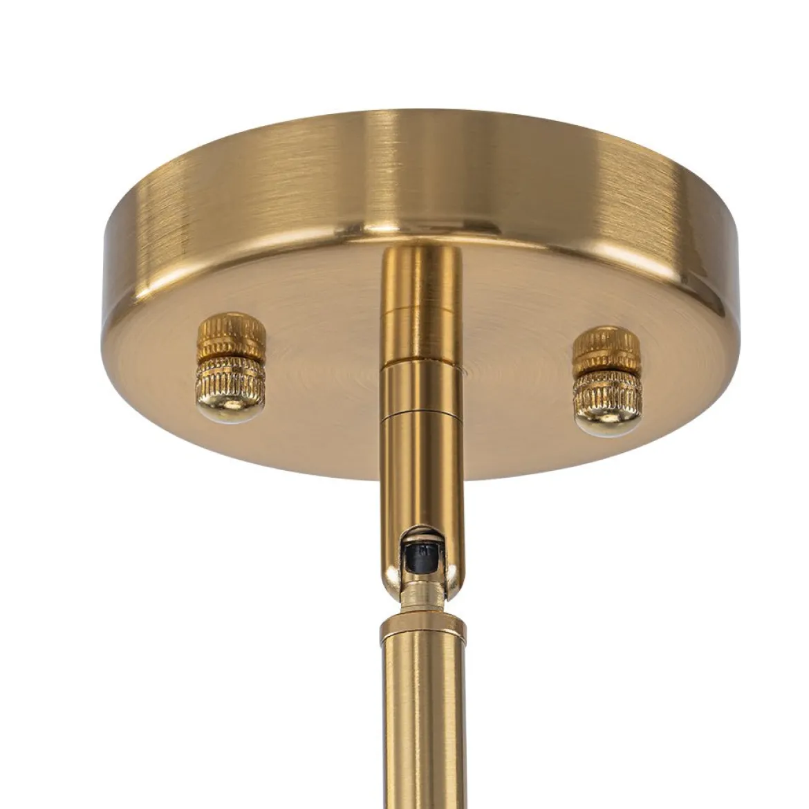 12-Light Brass Firework Opal Glass Globe Sputnik Chandelier
