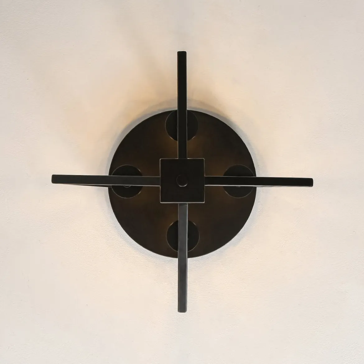 4-light Candle Style Black Simple Geometric Lantern Semi Flush