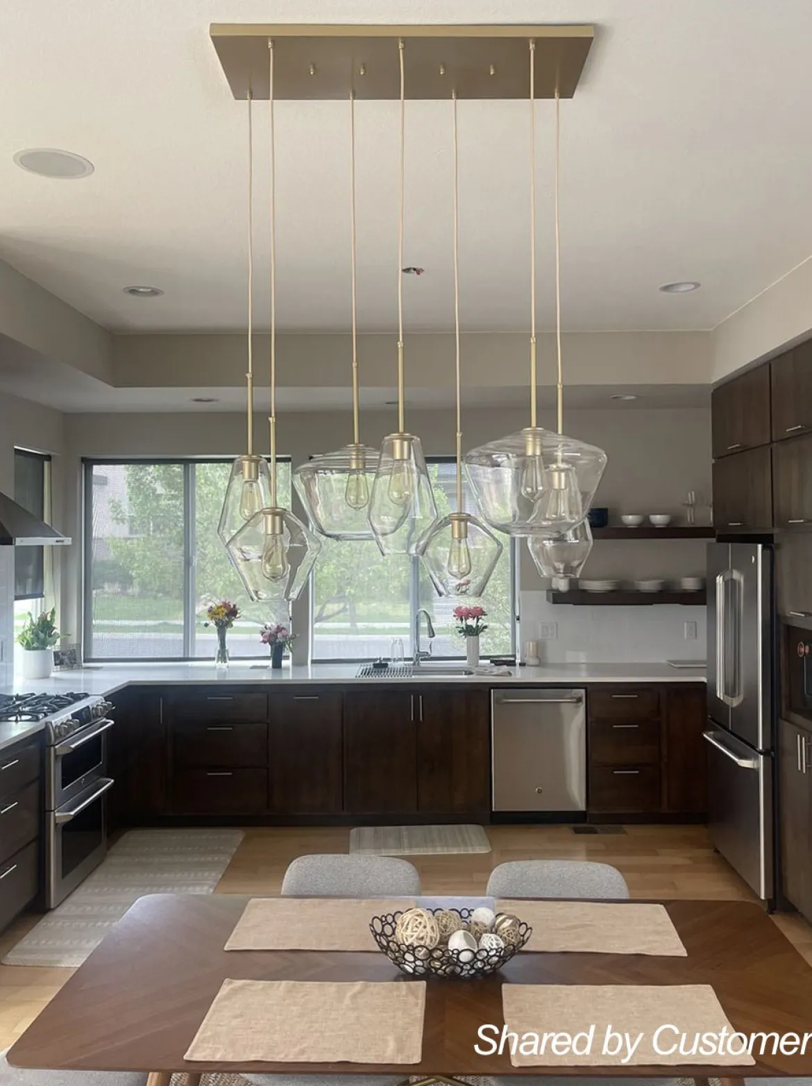 7-light Cluster Kitchen Island Pendant Lighting