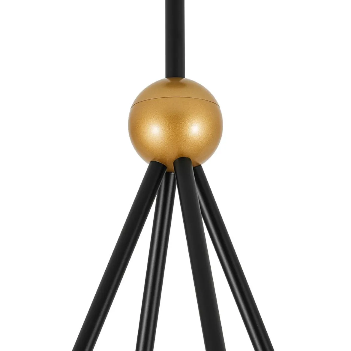 4-Light Cluster White Fabric Cone Shade Chandelier