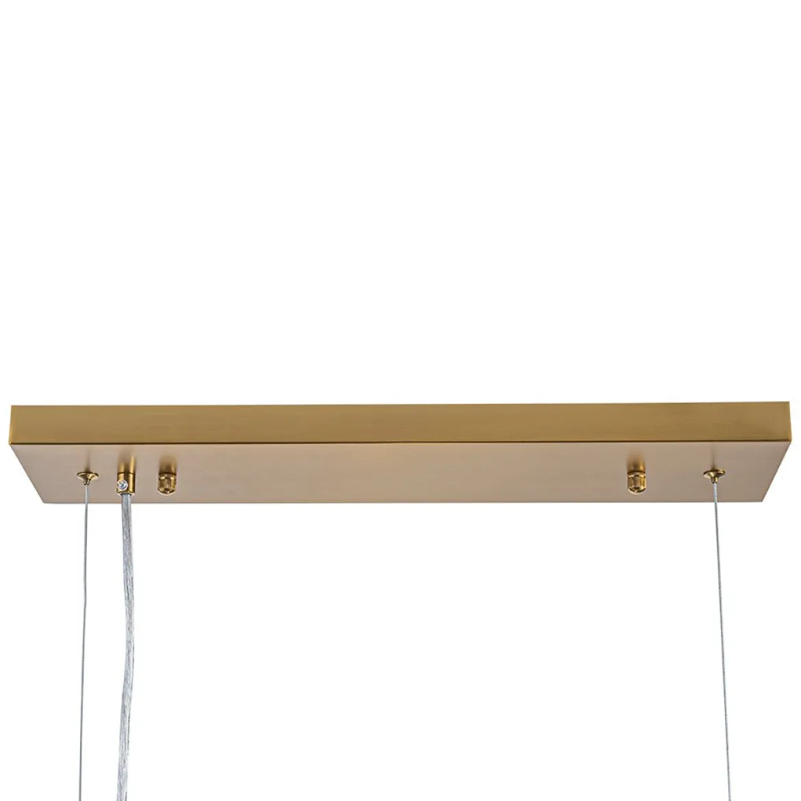 8-Light Color Tinted Glass Globe Bubble Linear Island Chandelier