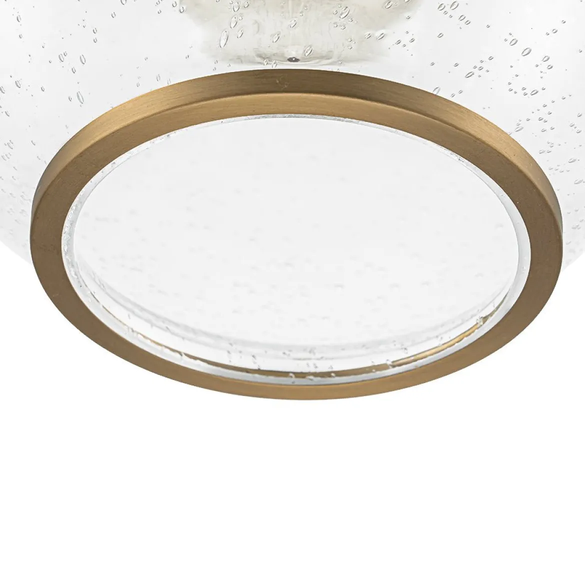 1-Light Corded Seeded Glass Globe Kitchen Pendant Light