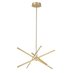 4-Light Dimmable LED Tube Sputnik Chandelier