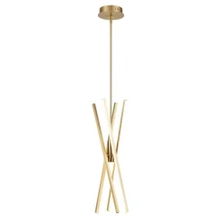 4-Light Dimmable LED Tube Sputnik Chandelier