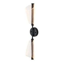 2-Light Dimmable LED Up Down Conical Vanity Wall Sconce