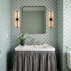 2-Light Dimmable LED Up Down Conical Vanity Wall Sconce