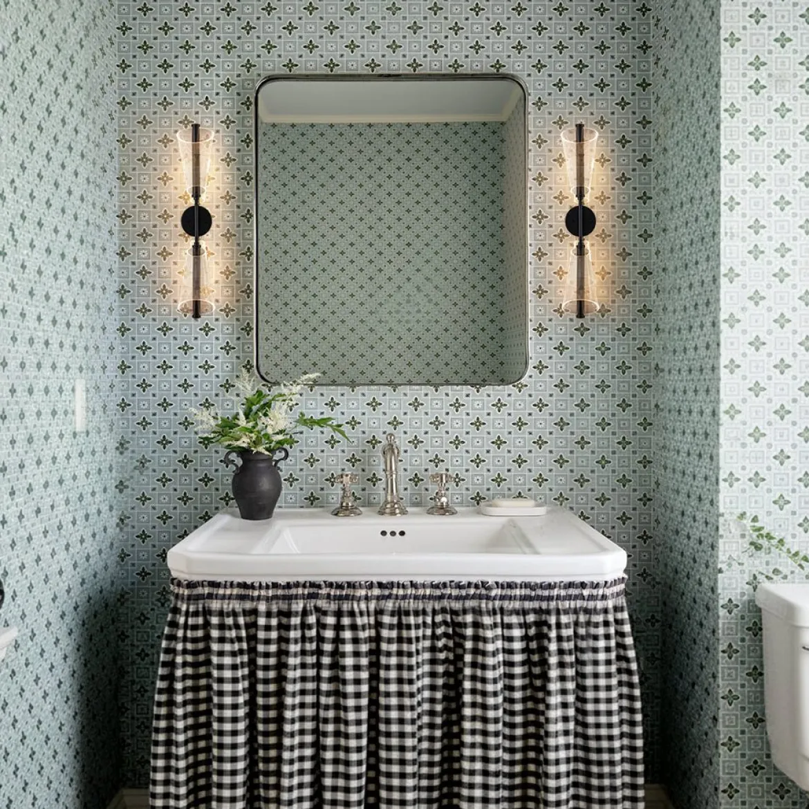2-Light Dimmable LED Up Down Conical Vanity Wall Sconce