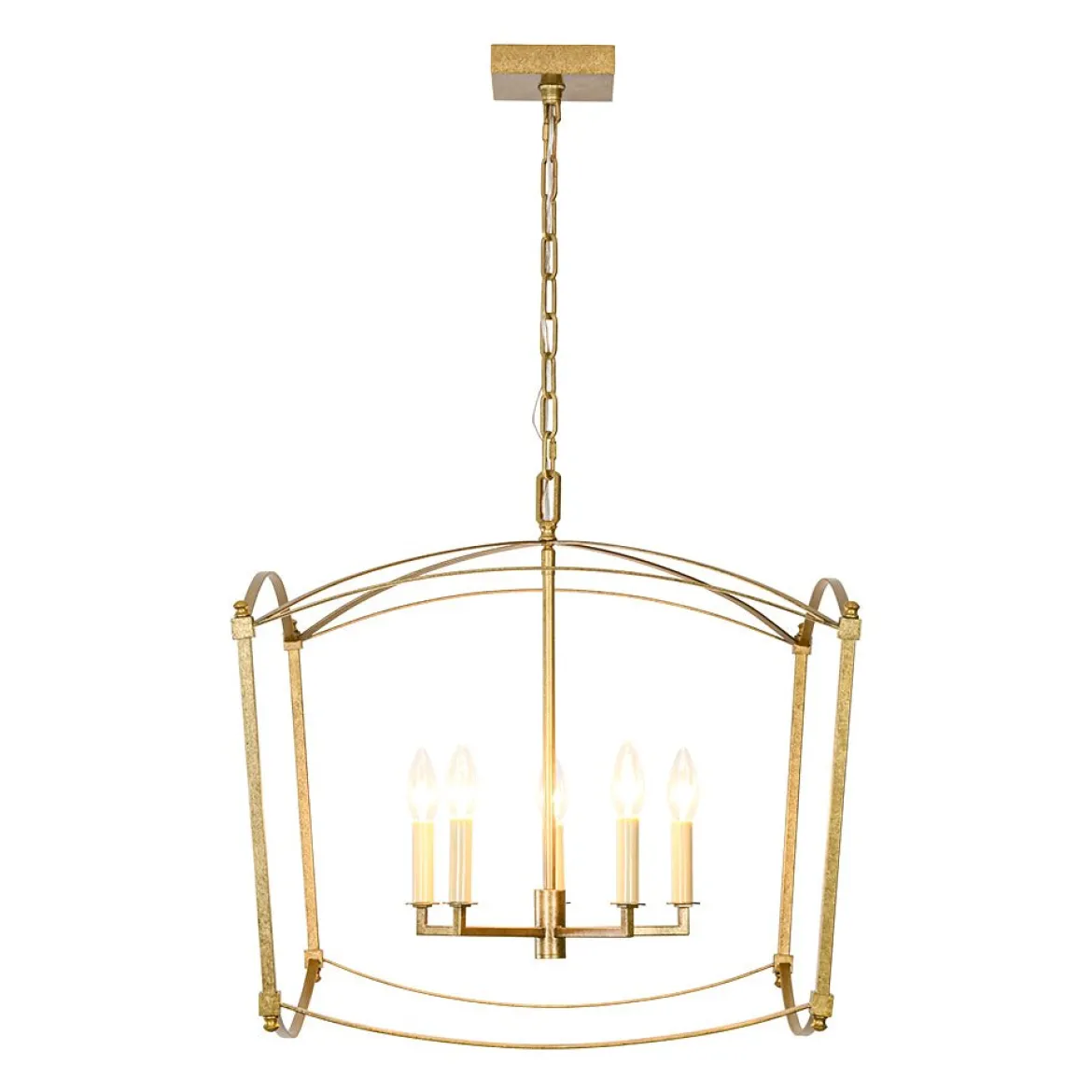 5-light French Antique Candle Style Lantern Pendant Chandelier