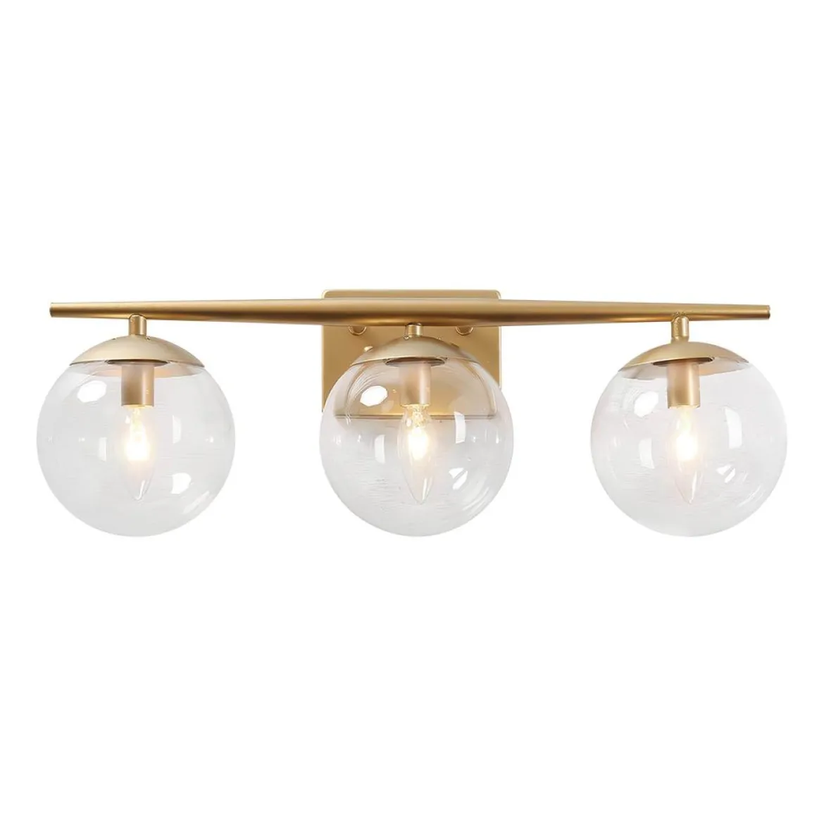 3-light Globe Vanity Wall Light
