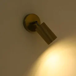 1-Light GU10 Adjustable Wooden Ceiling Spotlight Track Light
