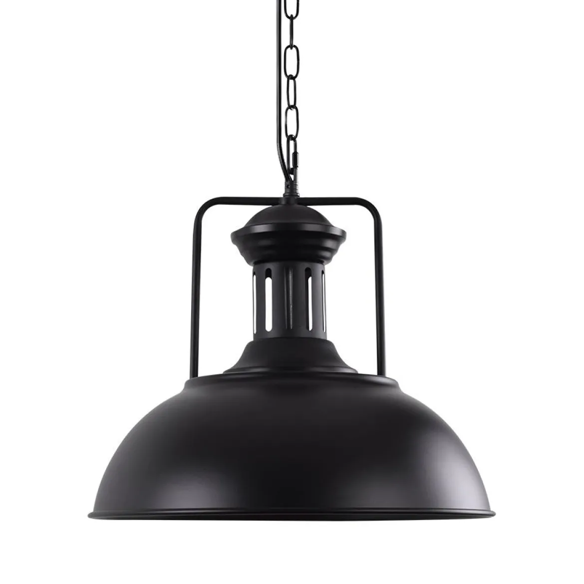 1-Light Industrial Dome Pendant Light