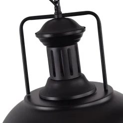 1-Light Industrial Dome Pendant Light