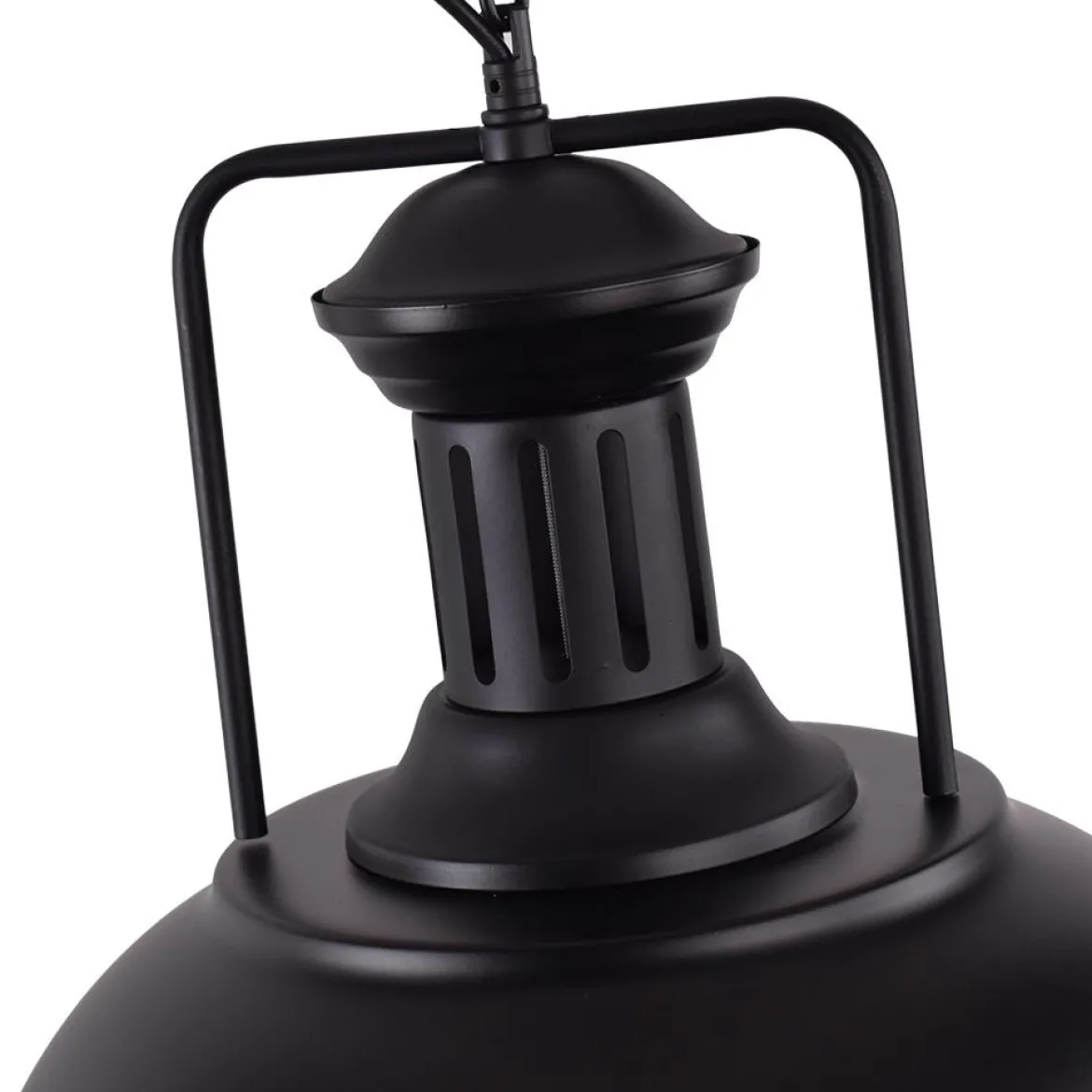 1-Light Industrial Dome Pendant Light