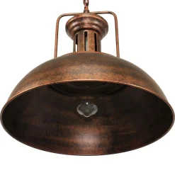 1-Light Industrial Dome Pendant Light