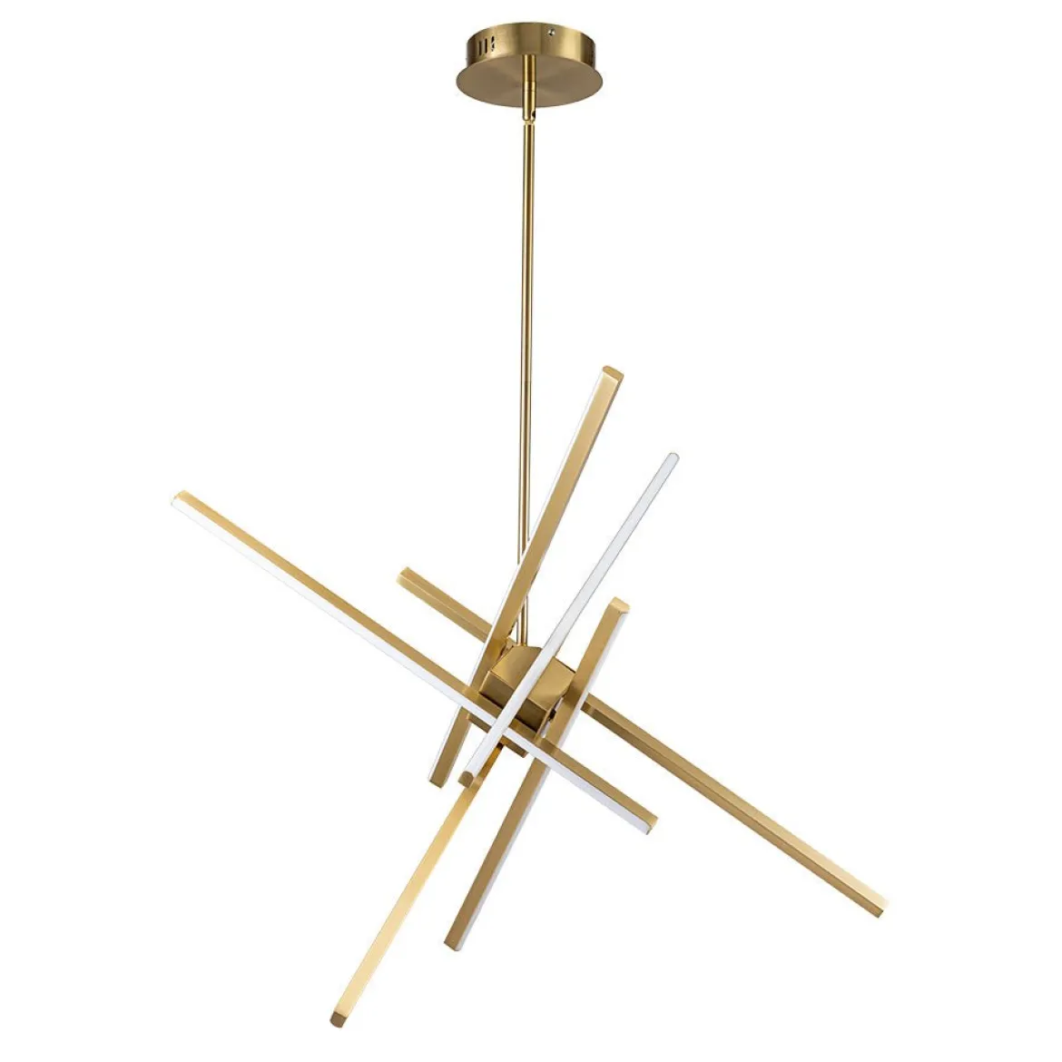6-Light LED Rod Sputnik Chandelier