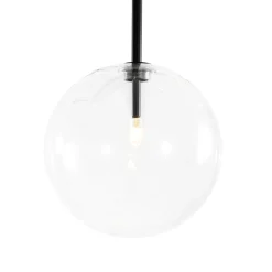 12-Light Sputnik Glass Globe Bubble Linear Island Chandelier