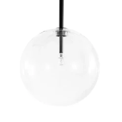 12-Light Sputnik Glass Globe Bubble Linear Island Chandelier