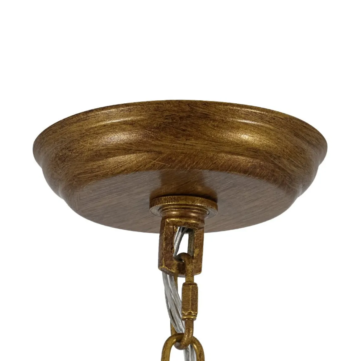 Luxe Antique Bronze Tiered Crystal Drum Cage Chandelier