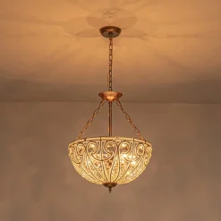 Luxe Moroccan Antique Bronze Crystal Round Cage Chandelier