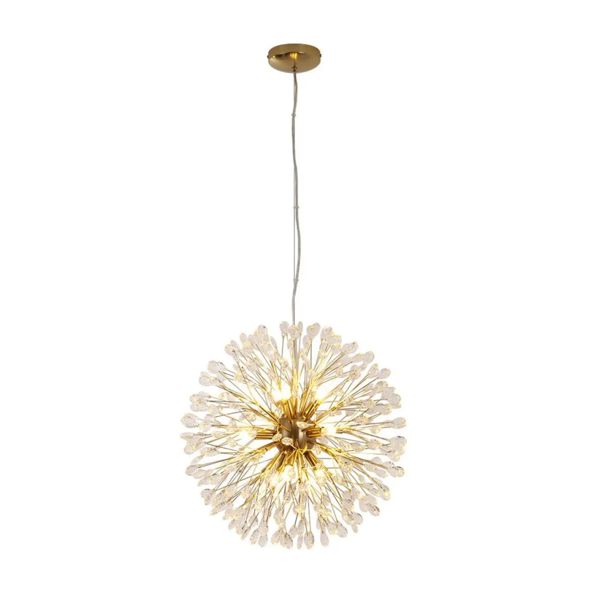 Luxury Bloom Dandelion Crystal Firework Chandelier