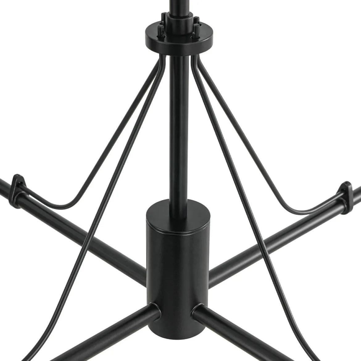 Luxury 4-Light Shine Opal Glass Globe Sputnik Chandelier