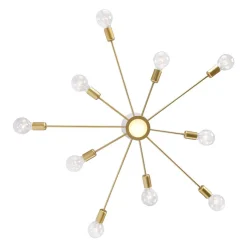Mid-Century Flush Mount Sputnik Ceiling Light