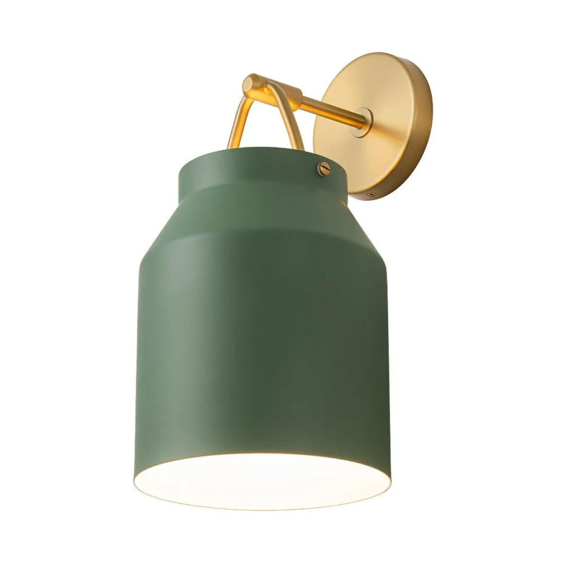 Mid-Century 1-Light Hanging Jar Shade Wall Sconce