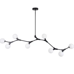 Mid-century Linear Island Branching Bubble Chandelier