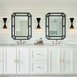 Mid-Century Modern Black Wall Sconce