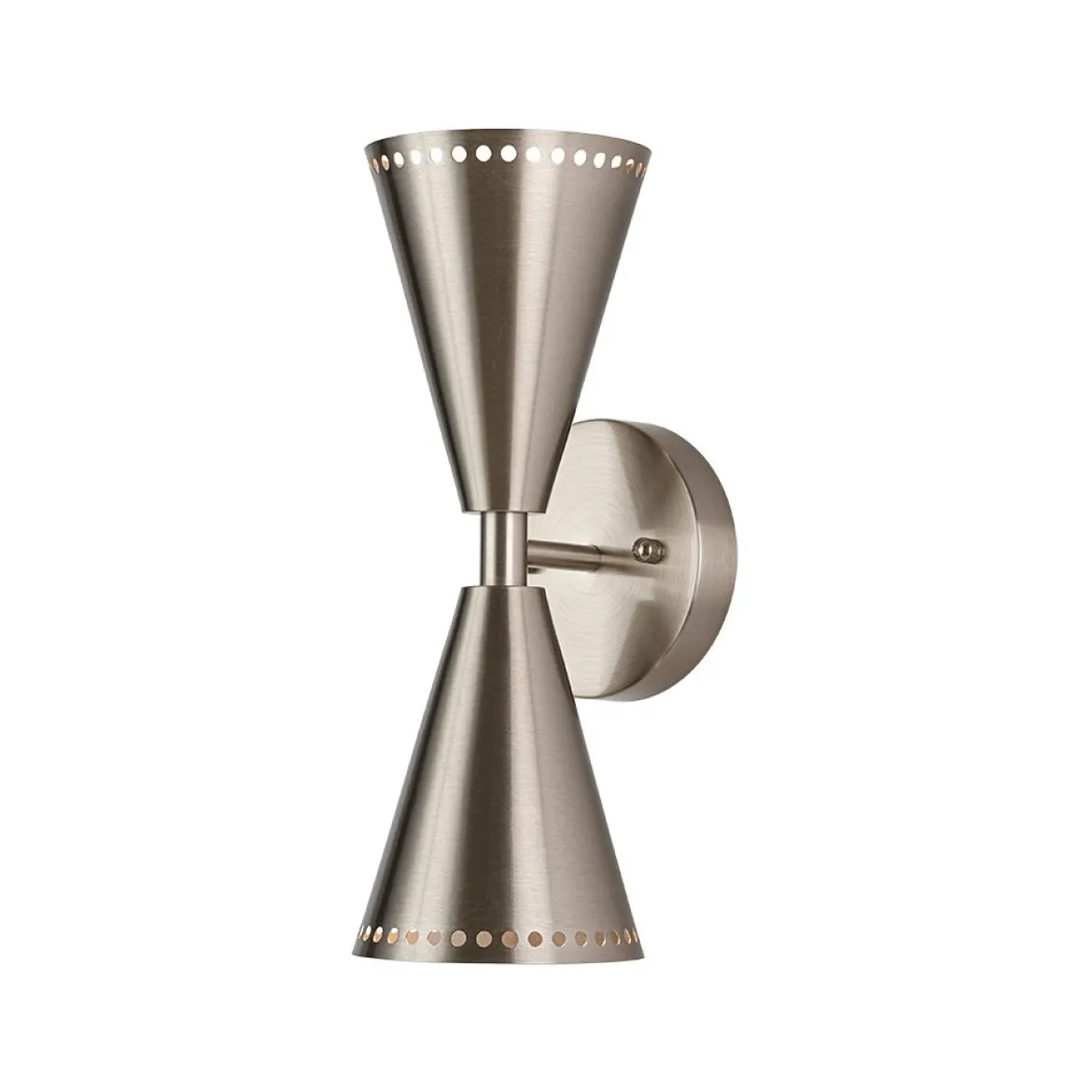 Mid-Century Modern 2-Light Up Down Cone Wall Sconce
