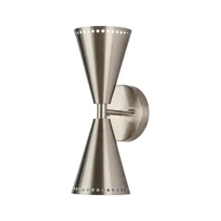 Mid-Century Modern 2-Light Up Down Cone Wall Sconce