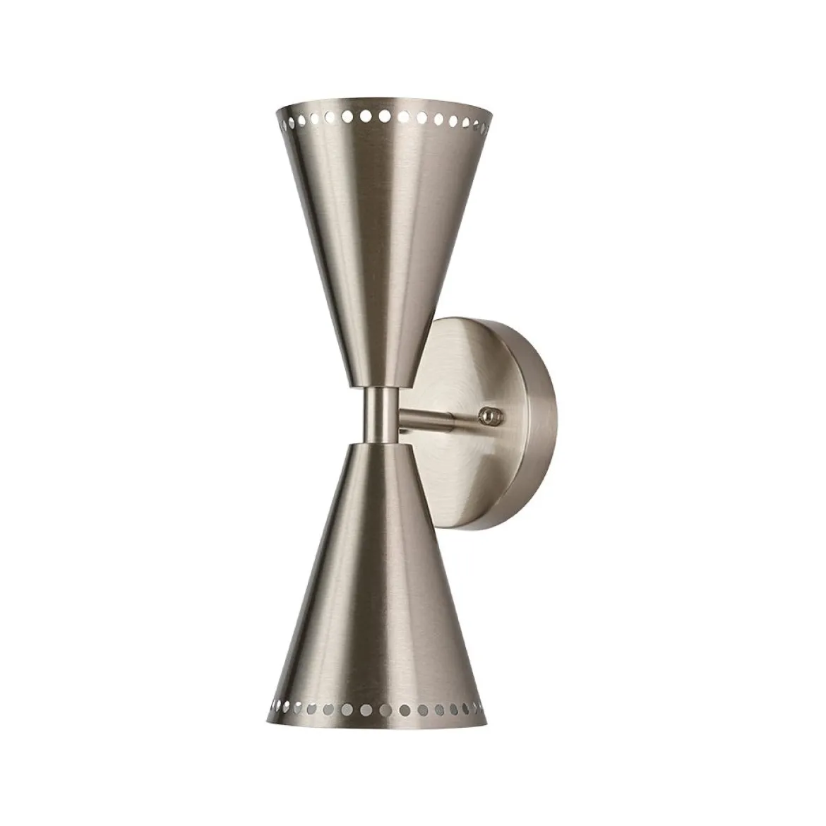 Mid-Century Modern 2-Light Up Down Cone Wall Sconce