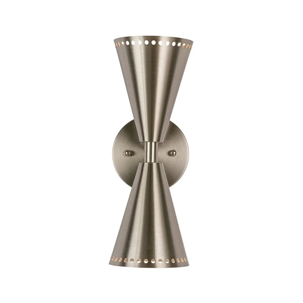 Mid-Century Modern 2-Light Up Down Cone Wall Sconce