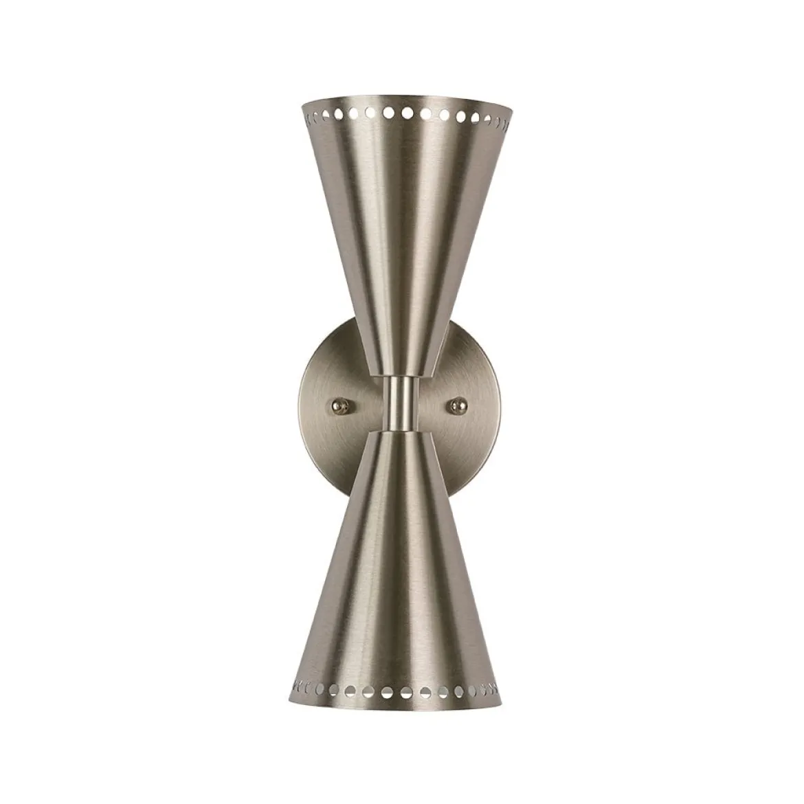 Mid-Century Modern 2-Light Up Down Cone Wall Sconce