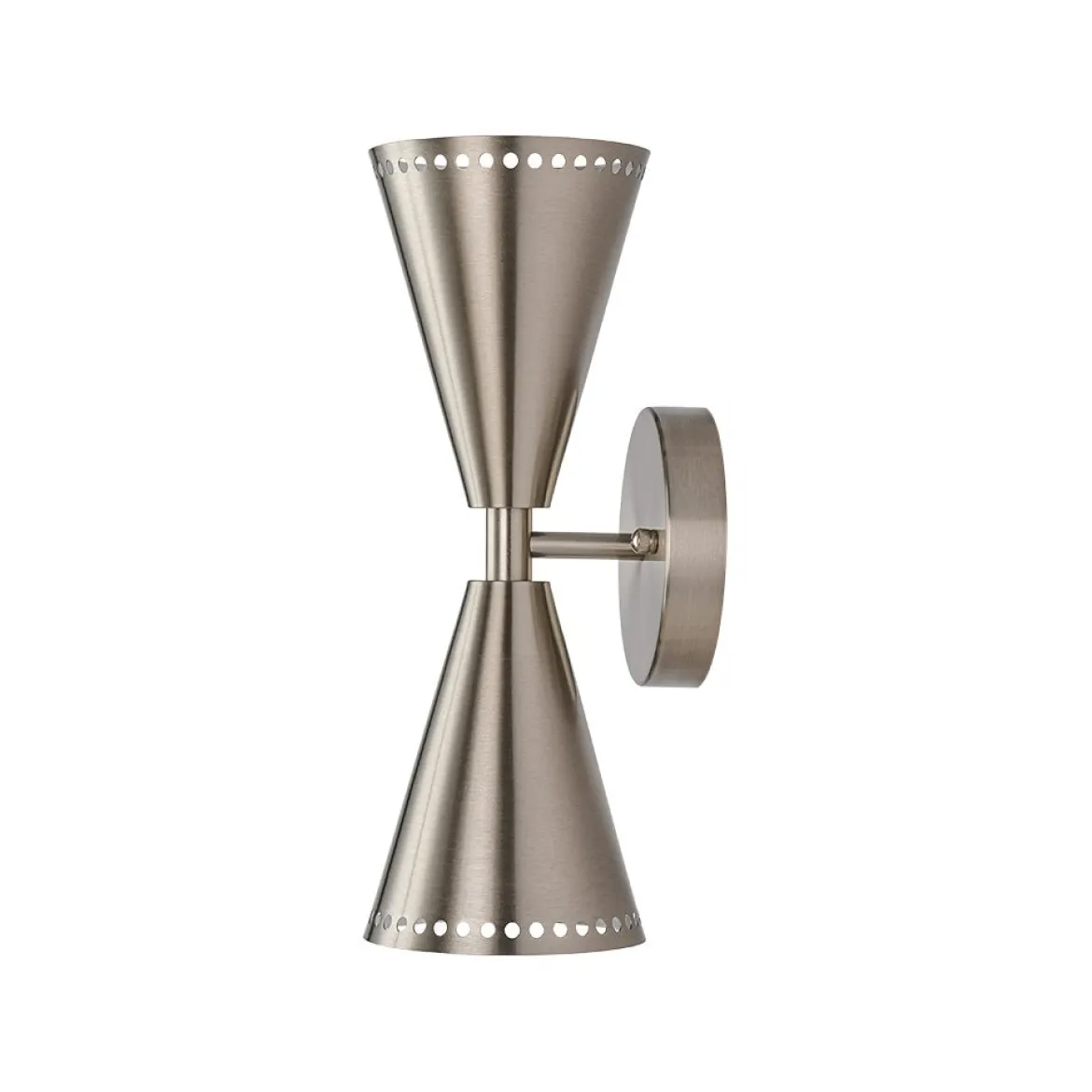 Mid-Century Modern 2-Light Up Down Cone Wall Sconce