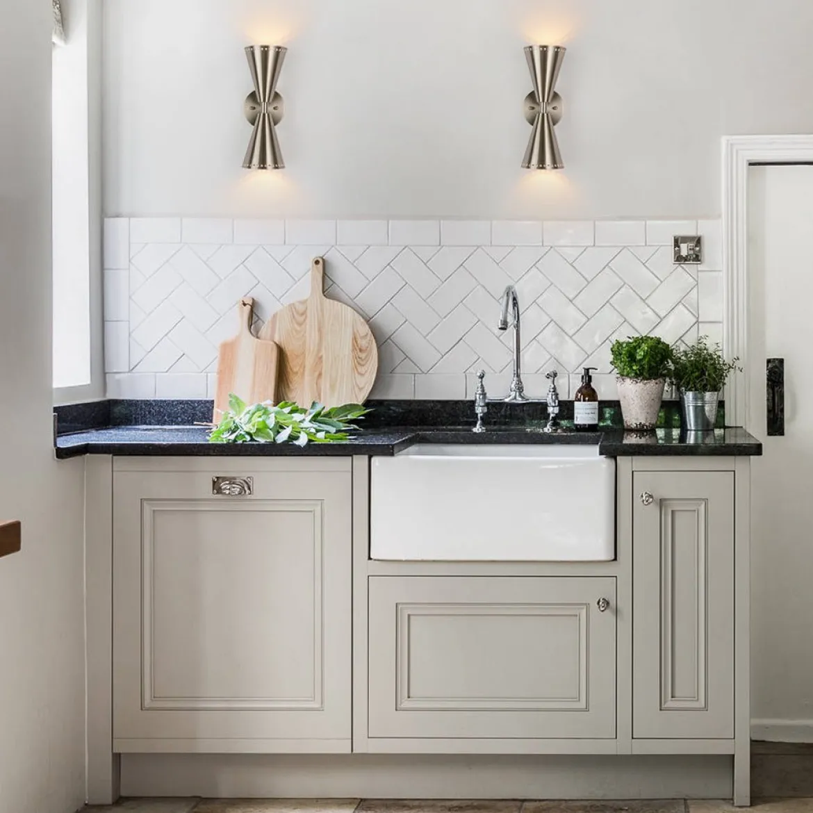 Mid-Century Modern 2-Light Up Down Cone Wall Sconce