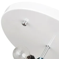 Mid-Century Modern White Flush Mount Light