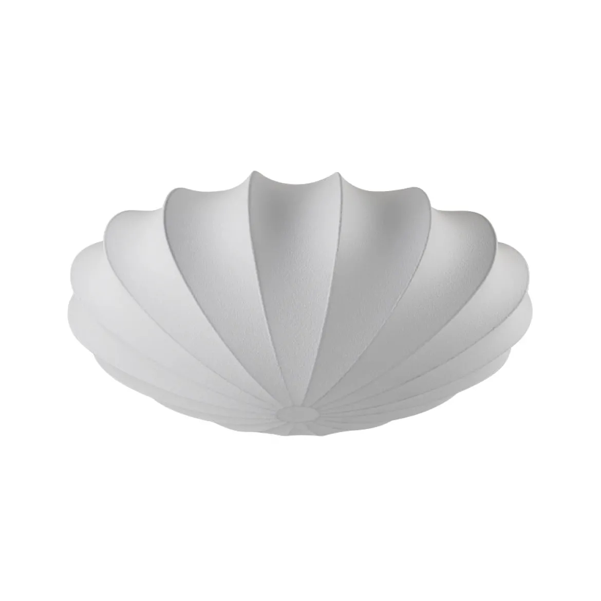 Mid-Century Modern White Flush Mount Light