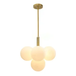 Milky Glass Cluster Bubble Chandelier
